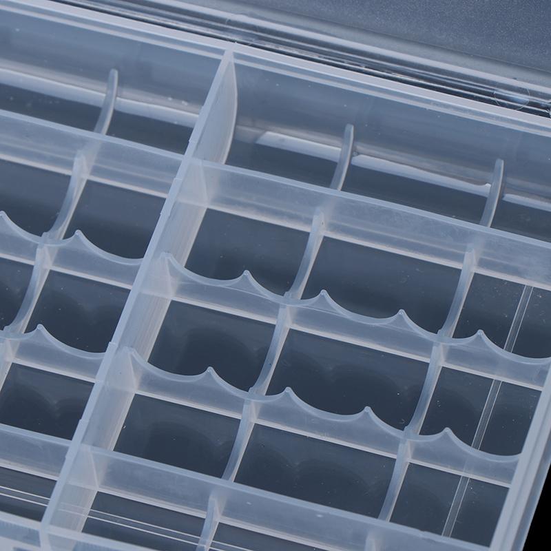 Cutie de Depozitare Transparentă pentru Baterii, Set de 10