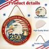 Wooden Hanging Ornament American 250th Anniversary Pendant Eagle Door Sign Patriotic Independence Day