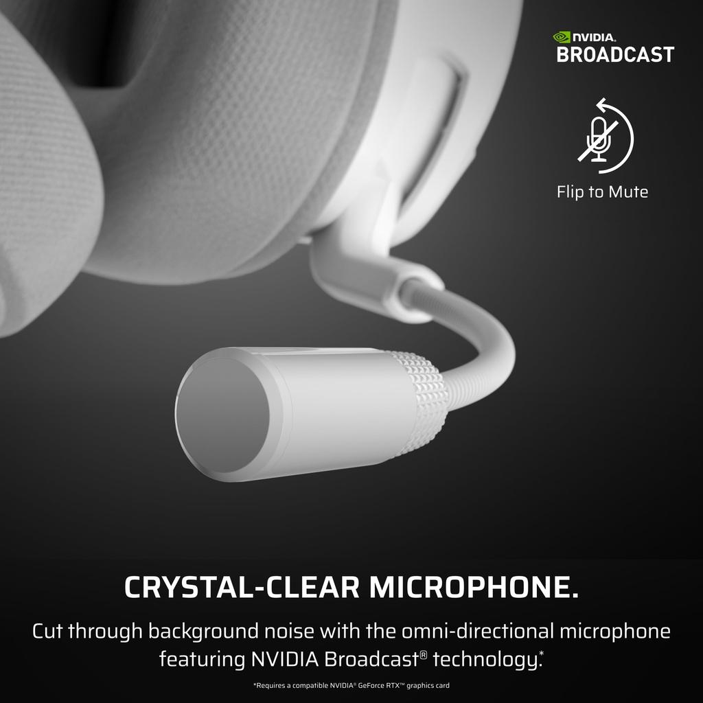 CORSAIR VOID WIRELESS v2 Gaming Bluetooth and Wireless Compatible with Dolby Headset, White, Wireless, Connectivity, PC, PS5, PS4, Switch, Atmos,