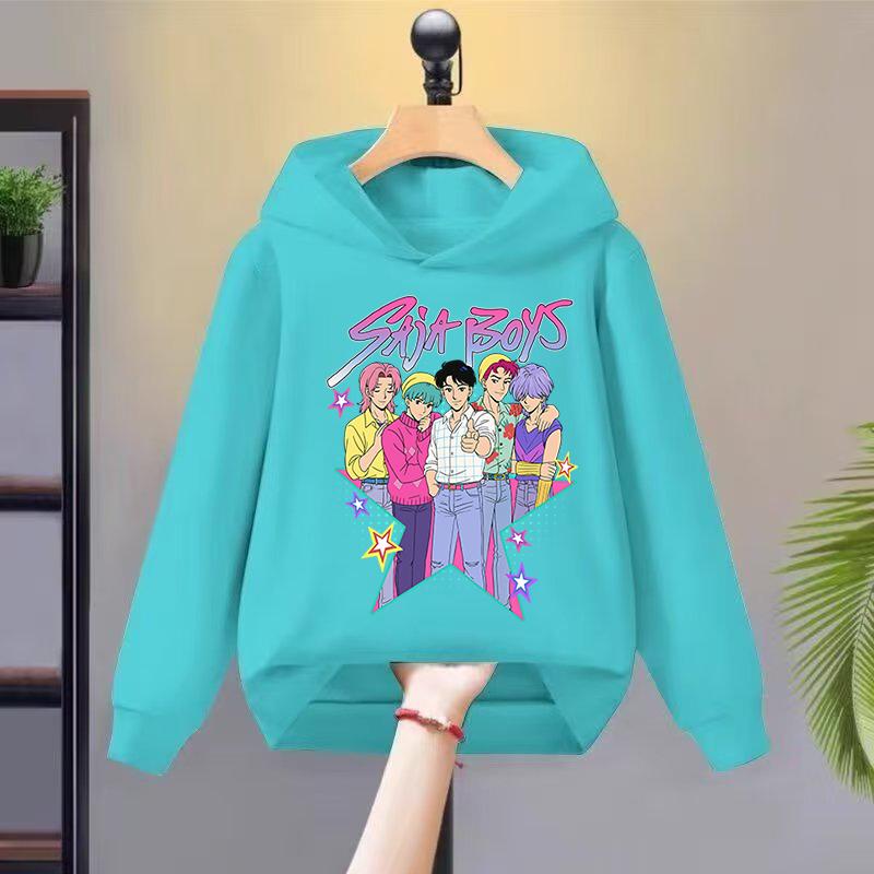 

Cute Magic Print Pattern Hoodie Soft Skin-friendly Fashion Kids Top Hoodies Sweatshirts Girls 160