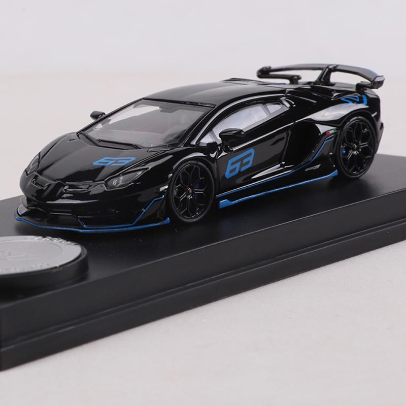 E-Modell 1:64 Aventador Svj Druckgusslegierung Simulationsauto Modell