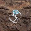 Rare Sky Blue Topaz Gemstone 925 Sterling Silver Jewelry Handmade Ring For Women RR-13-7
