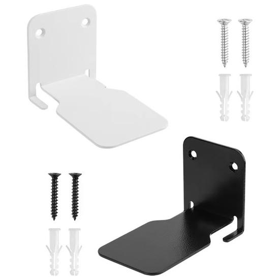 2 Pcs Bookshelves with Screws Great Load Bearing Anti-slip Invisible Stable Bathroom Living Room Ornament