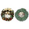 Couronne de Noël 11 Pouces Guirlande Artificielle pour Porte d'Entrée Décorations de Noël