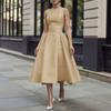 ZANZEA Women Casual Round Neck Solid Color Sleeveless Dress