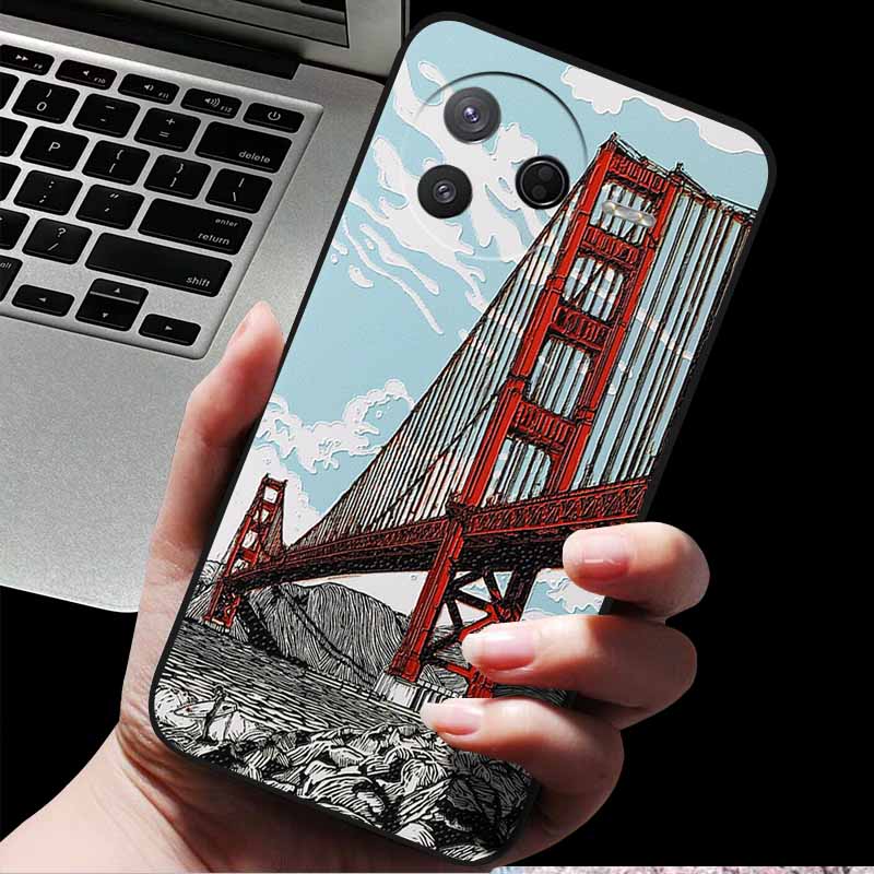 For Xiaomi Poco F7 Pro/ Poco F7 Ultra 3D Relief Embossed Retro Silicone Back Cover Case for Poco F7 Pro 5G Emboss Funda F7 Ultra