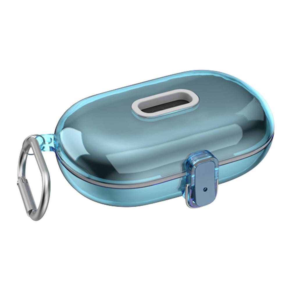 

Прозрачный чехол, ударопрочный, жесткий защитный чехол из ПК для TOZO OpenBuds (синий)