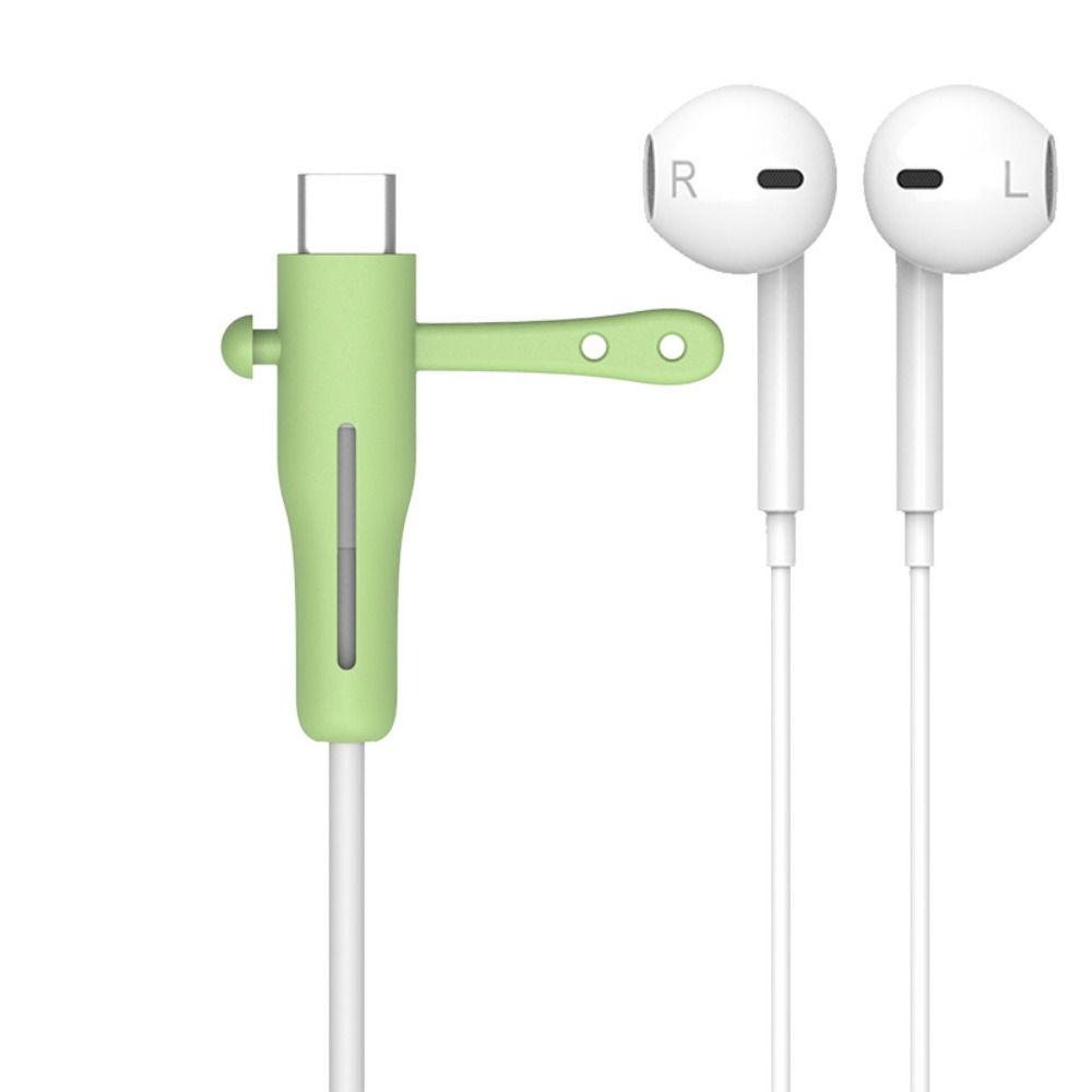 2 Pcs Accessories Type C Headphone Cord Protector Dustproof Silicone Cover