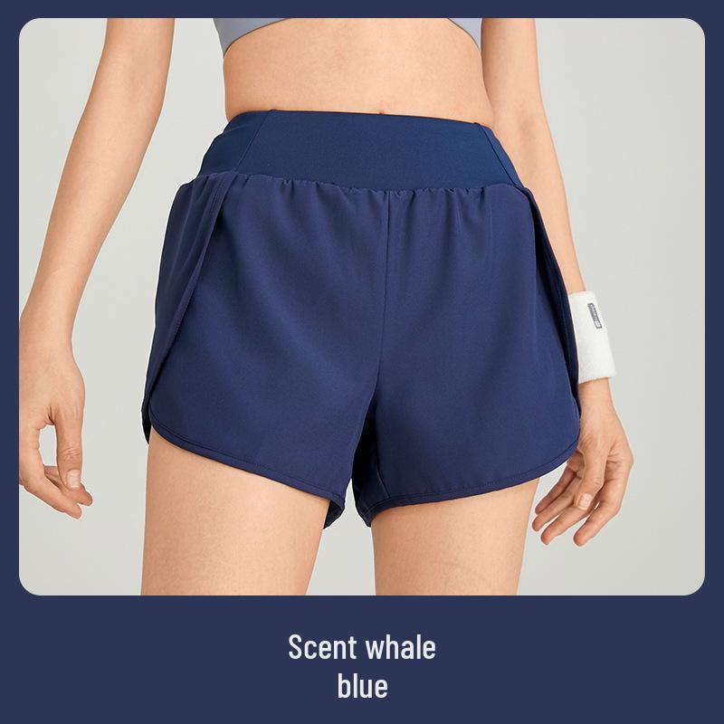 

Women s Quick-Dry Yoga & Running Shorts with Side Pockets S