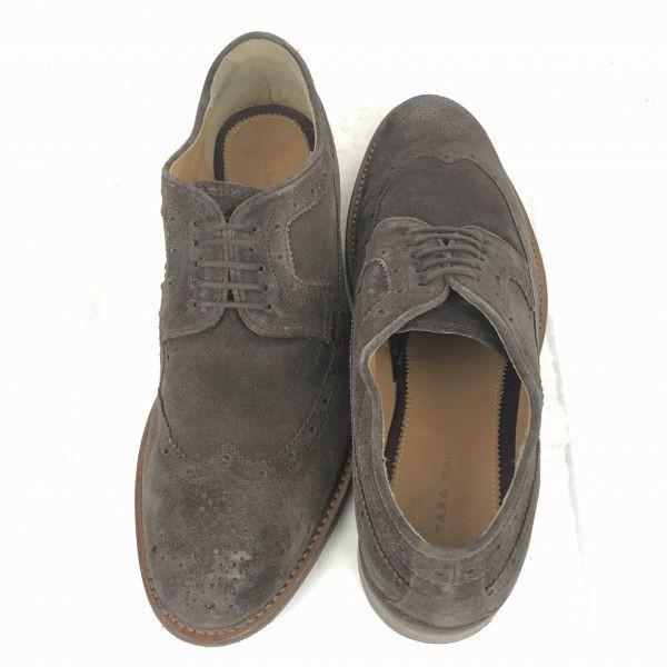 Zara Wildleder Budapester Herrenschuhe Braun 25.5(GEBRAUCHT)