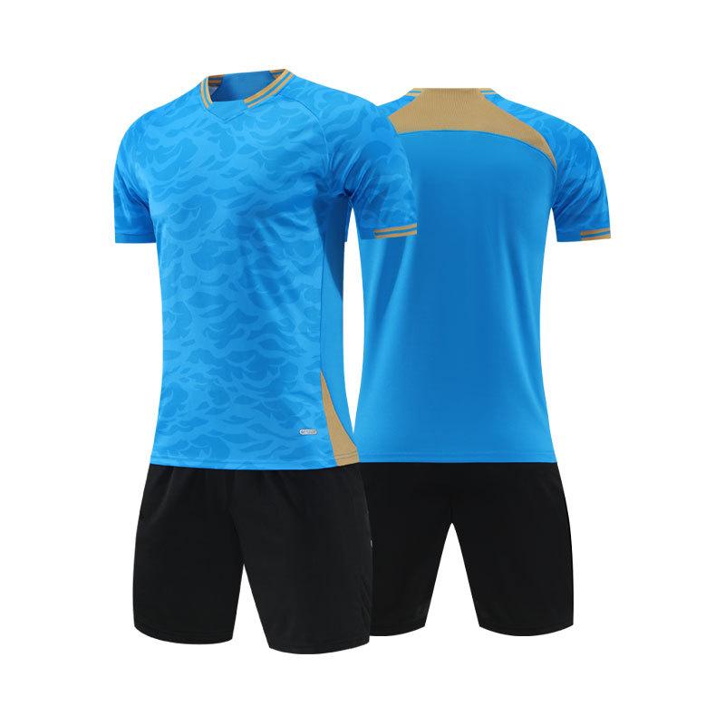 Short-sleeved Football Jersey Adult Children's Game Training Jersey Quick-drying Breathable Printed Football Jersey