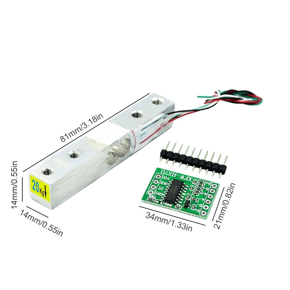 HX711 Wägezelle Gewichtssensor 1KG 5KG 10KG 20KG Elektronischer Waagensensor für Mikrocontroller