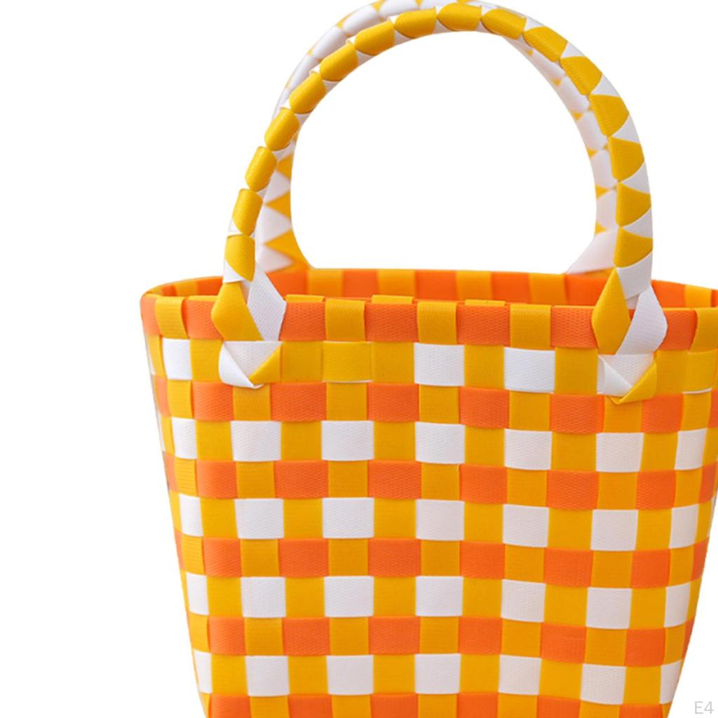 Breathable Woven Summer Handbag, Ideal for Beach, Picnics, Shopping, Vacation Or Travel