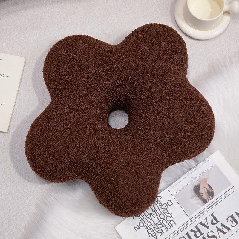 Nordic Style Cloud Donut Throw Pillow Plush Toy Ball Doll Home Sofa Pillow Cushion Doll