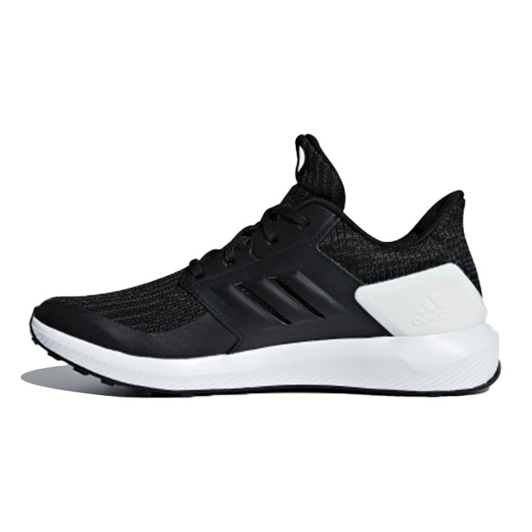 New Adidas Rapida Knit J Slip-Resistant Breathable Low-Top Kids' Running Shoes Black White Teenagers AH2610