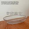 Stainless Steel Fruit Basket Oval Mesh Screen Portable Vegetable Draining Basket