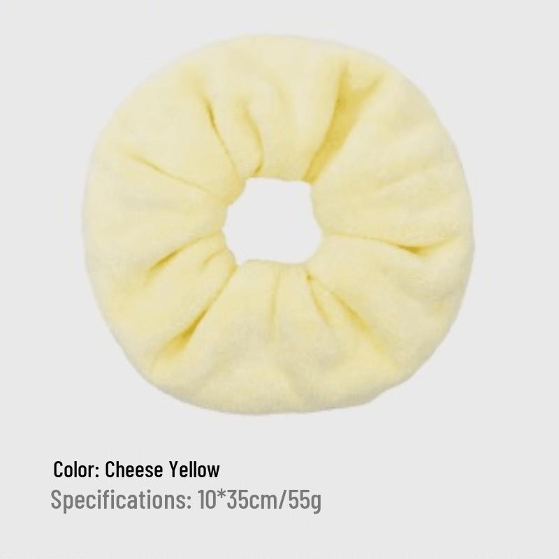 Super Absorbent XL Plush Hair Towel Scrunchie - Gentle, Damage-Free, Dual-Use for Hair & Face Washing
