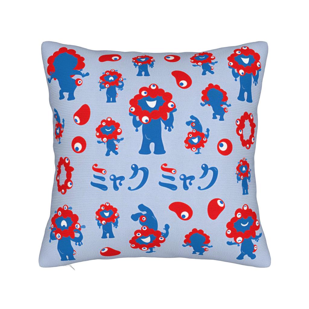 Kawaii Pillow Case M-MyakuED M-MyakuS Funny Pillow Cover Graphic Pillowcases For Couch Sofa Bedroom