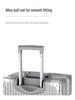 Yongsheng 26" Men's Aluminum Frame Suitcase with Universal Wheels, Sturdy, Anti-Fall; Includes 20" Password Boarding Case.