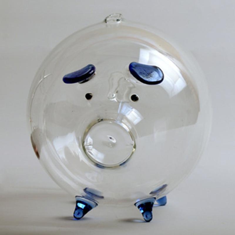 Schwein Sparschwein Spardosen Münzspardose Niedlich Transparentes Glas Souvenir Geburt, Spardosen Geldspardose für Kinder, Jungen