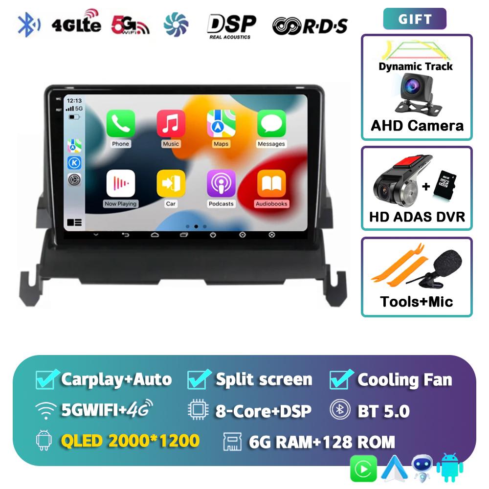 Android 14 Carplay Auto 4G+WIFI Car Radio For Dodge Journey 2009 2010 2011 2012 Multimedia Video Player 2din GPS Stereo Audio BT