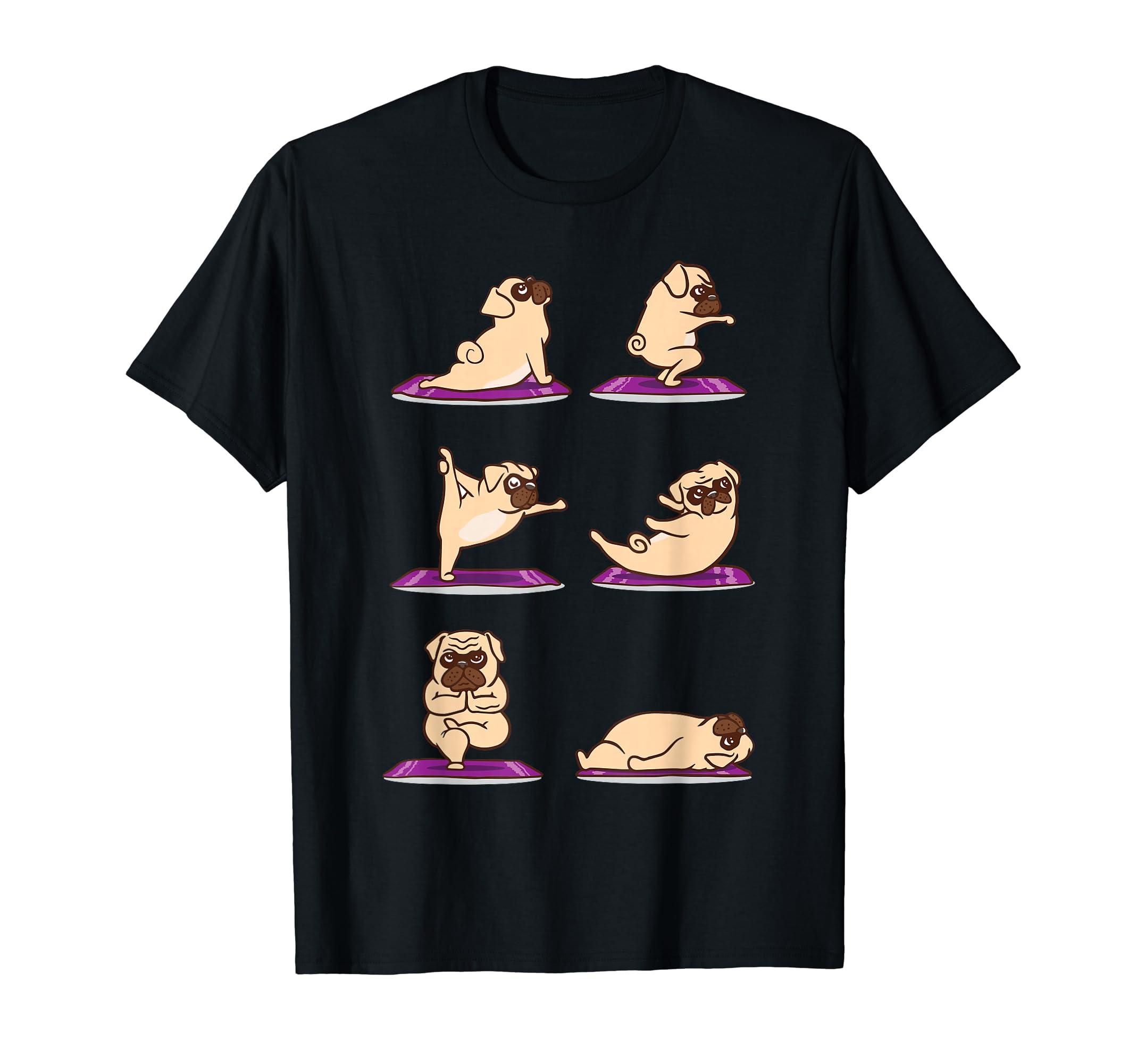 

Pug Yoga T-shirt