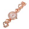 Digital Watch Women Quartz Watch for Timekeeping Rose Gold Wrist Decoration Less