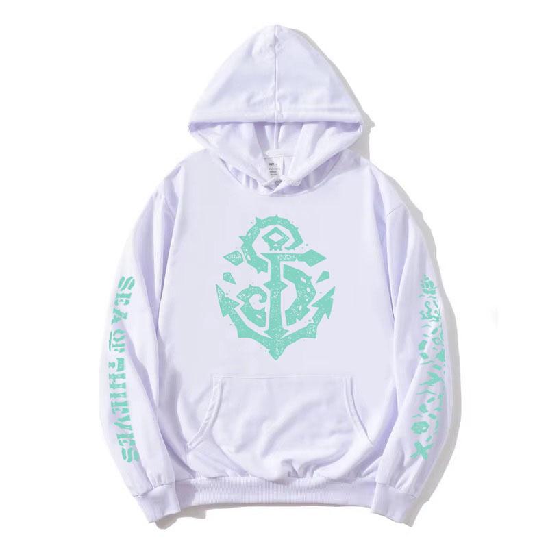Sea of Thieves Herní Potisk Mikiny s Kapucí Dlouhý Rukáv Volné Ležérní Mikiny s Kapucí Oblečení Streetwear Unisex Grafické Topy