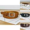 Womens Fashion Pu Leather Belt With Alloy Buckle For Casual And Office Style