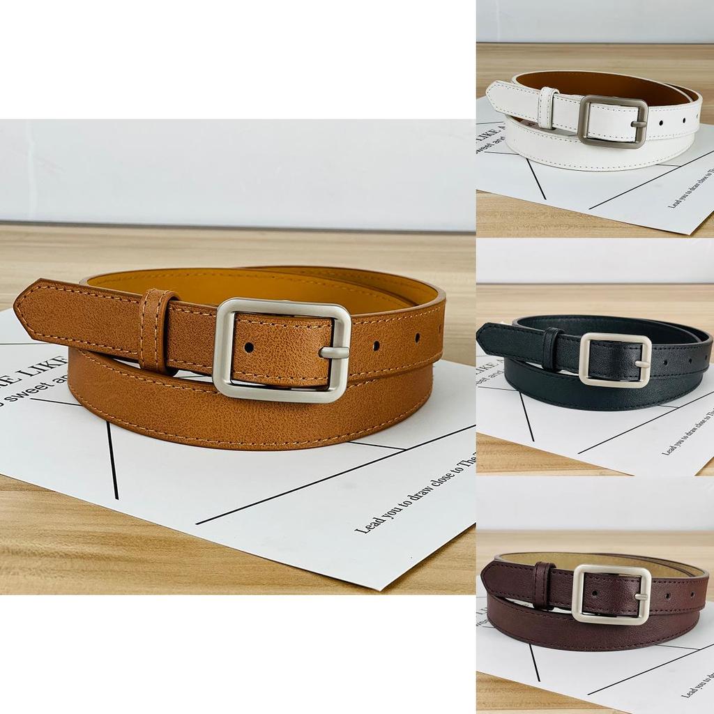 Womens Fashion Pu Leather Belt With Alloy Buckle For Casual And Office Style