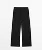 Masimodutti Wool Blend Stitch Detail Pants