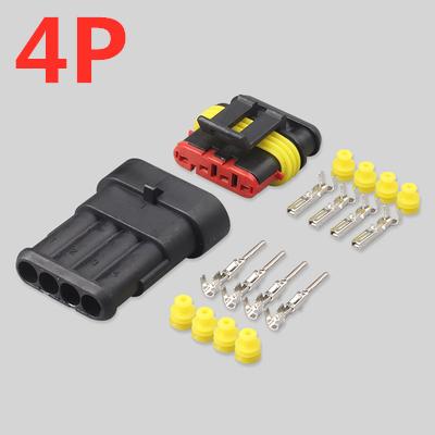 5 set 1/2/3/4/5/6 Pin Way AMP Tyco Super Sealed Automotive Wire Connector Electrical Plug Terminals for car waterproof connector