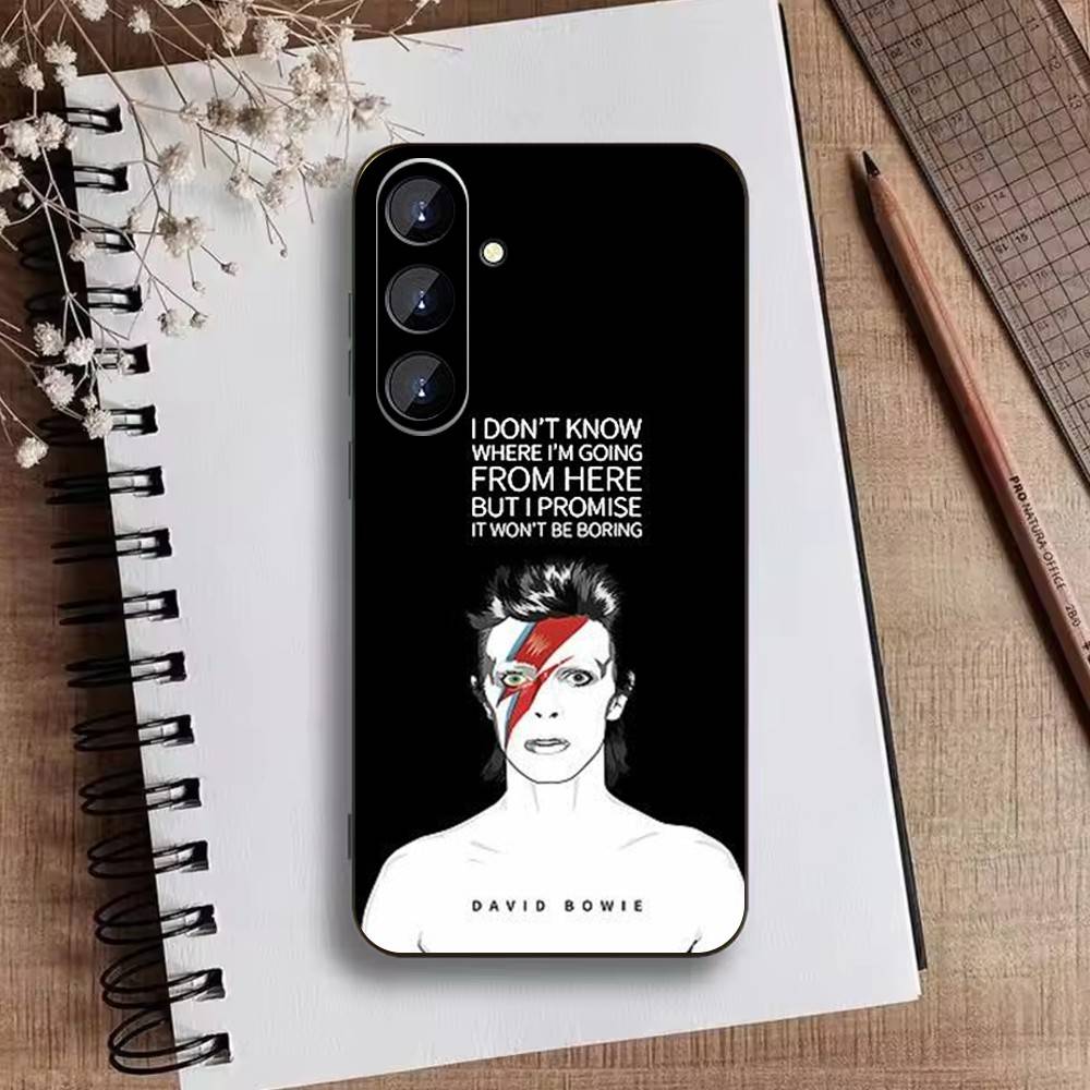Singer S-David B-Bowie Phone Case For Samsung Galaxy A73,A21s,A22,A31,A52,A53,A71,A41Soft Black Shell