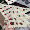 Headwear Triangle Headband Strawberry Cherry Cherry Triangle Hair Scarf Sweet Hair Scarf  Spring