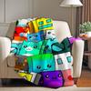 Game G-eometry Dash Blanket Warm And Soft Suitable For Bedroom Living Room Sofa Bed Office Travel Camping