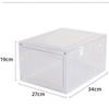 New Transparent Basketball Shoe Box Acrylic Dust-proof Storage Box with Suction Anti-oxidation Shoe Cabinet Household Dormitory