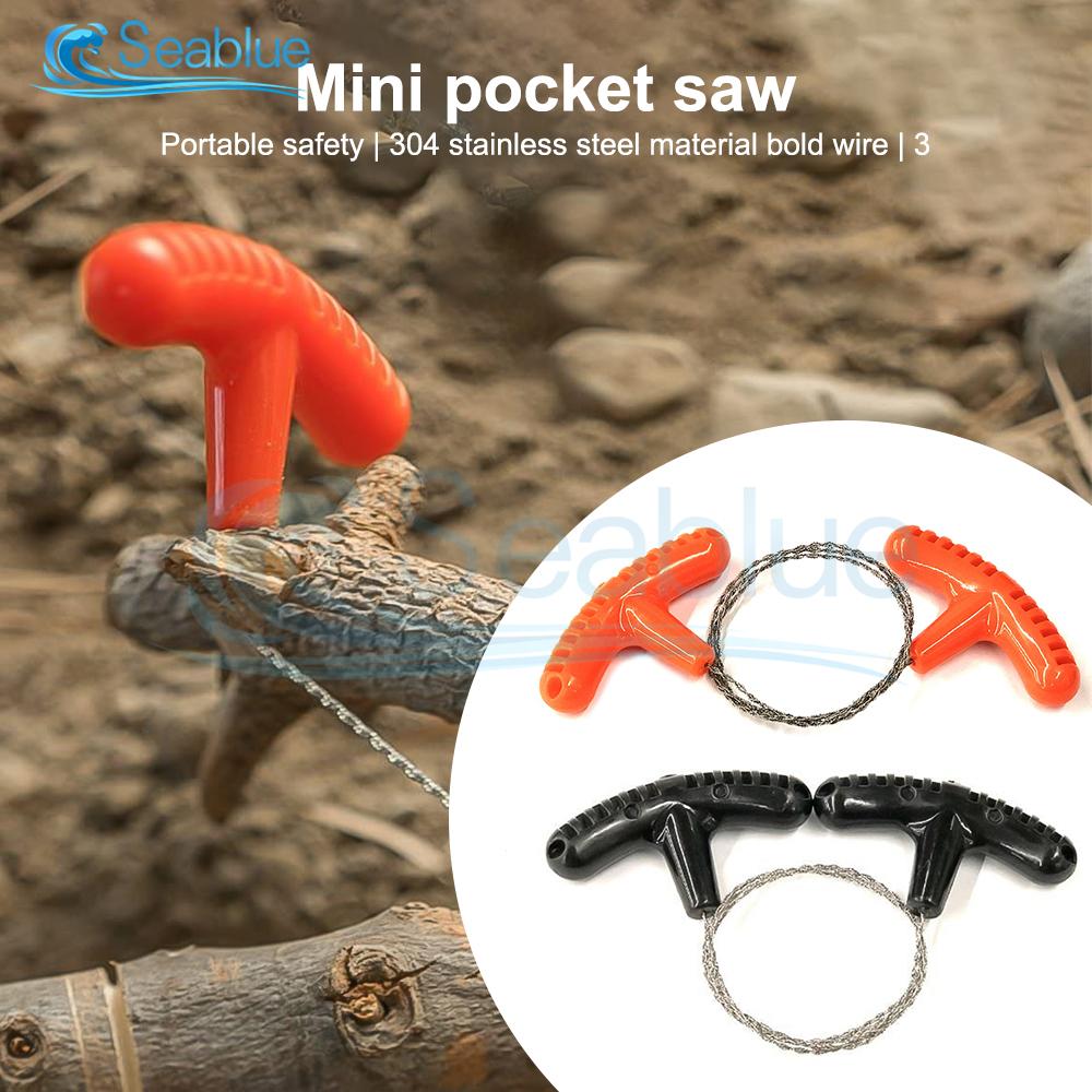 Outdoor Manual Hand Steel Wire Saw Survival Tools Hand Chain Saw Cutter Portable Travel Camping Emergency Gear Steel Wire Kits