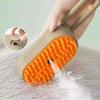One Button Steam Spray Folding Rotation Bath Depilatory Brush Comb Cat and Dog Pet Spray Massage Brush