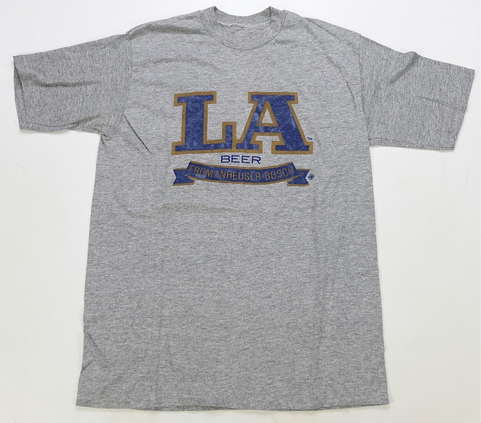 Rare VTG LA Beer From Anheuser-Busch Paragons Run For The Olympics T Shirt 80s XXXL