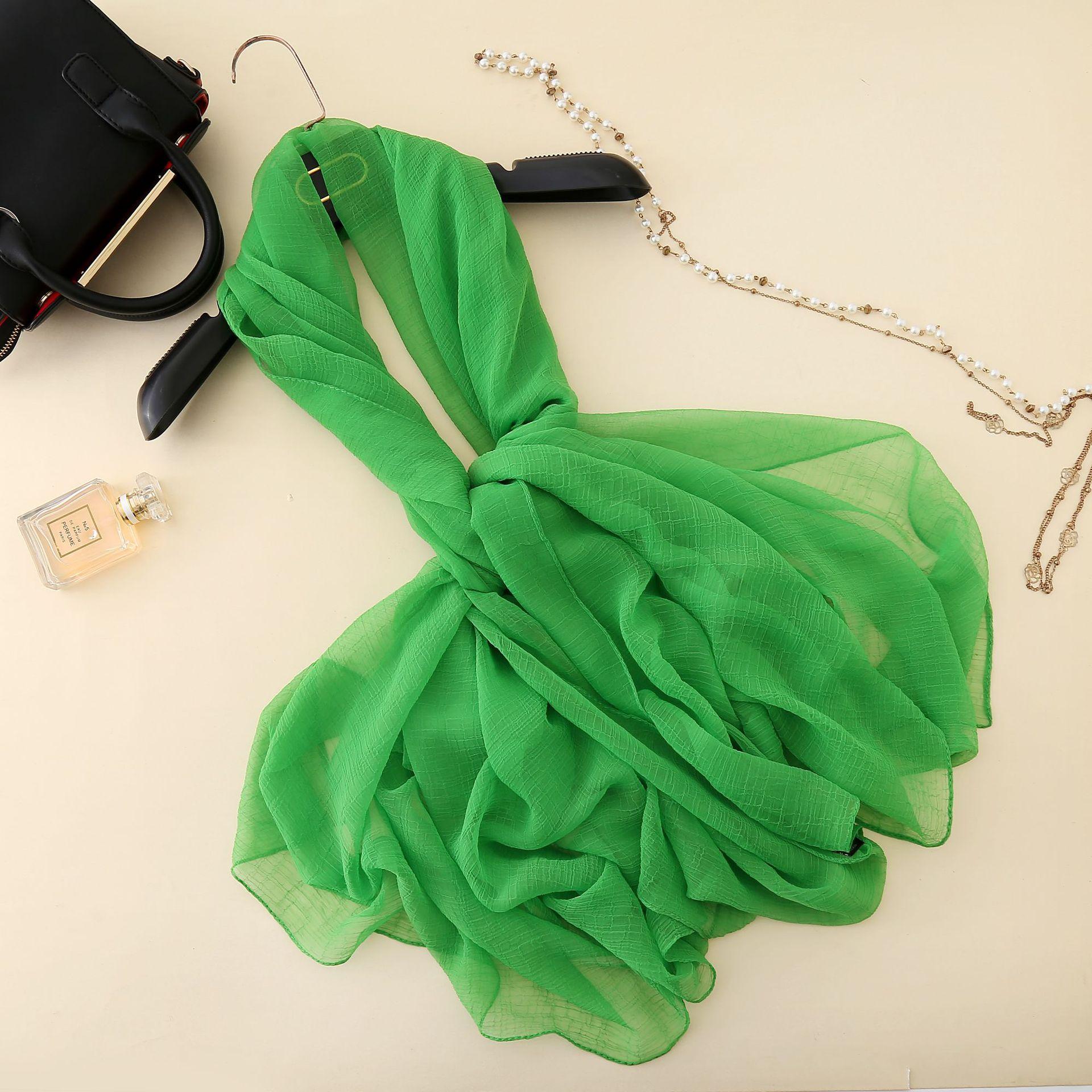 

Длинный шарф с крокодиловым узором двойного назначения для путешествий и фото для женщин, однотонный шарф большого размера на осень и зиму 180cm*125cm