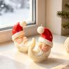 Moon Design Candle Making Form for Christmas DIY Candle Projects, Flexible Shape Tool for Seasonal Home Display and Present Making
