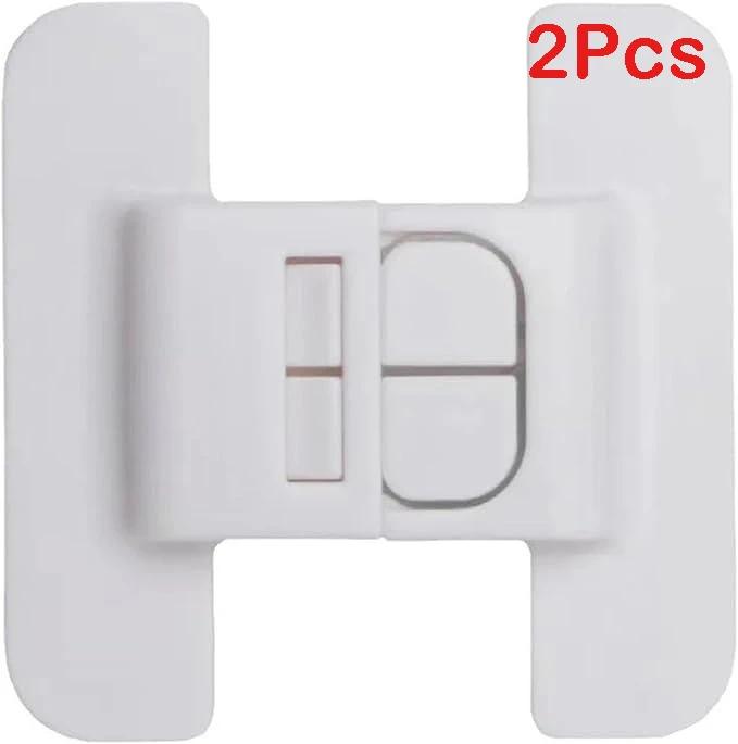 

1Pack/2Pcs Safety Refrigerator Lock Cabinet Door Locker Buckle Home Kids Security Protection Anti-Open Door Dispenser Locks