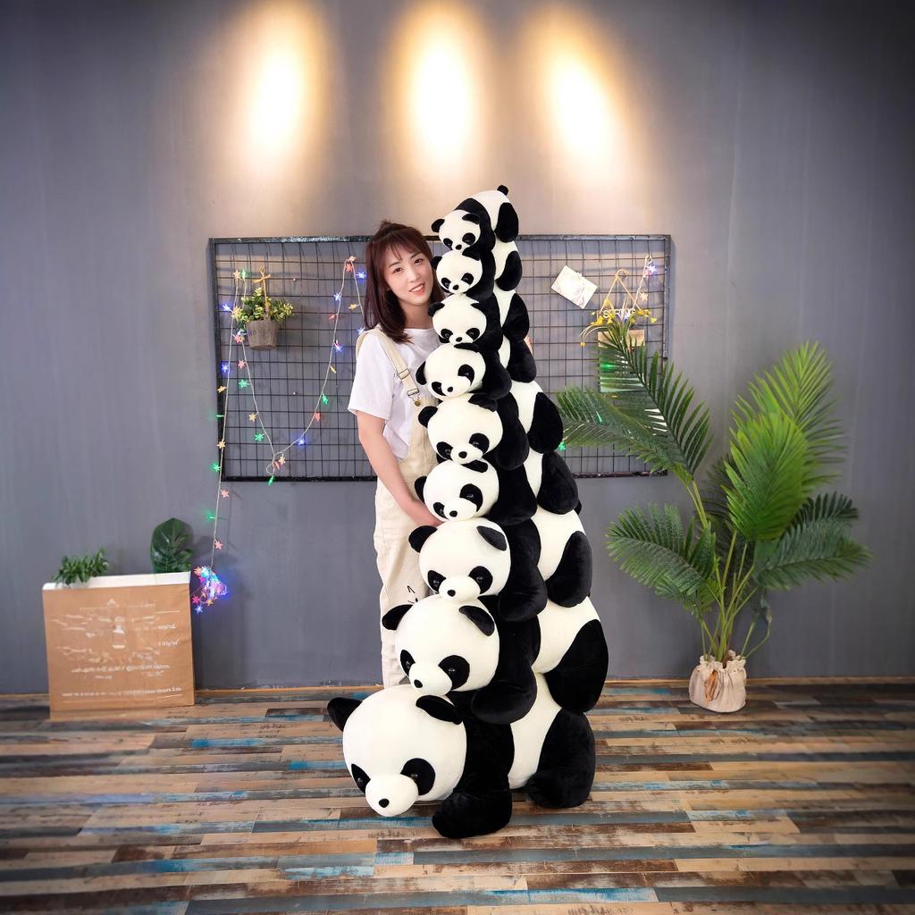 Cute Party Style Giant Panda Plush Toy Doll Simulation National Treasure Souvenir Doll Children's Doll Gift
