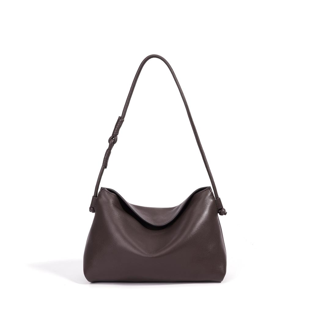 Simple and High-end Shoulder Bag, Exquisite and Lazy Sheepskin, Portable Underarm Bag, Versatile Commuter Messenger Bag.