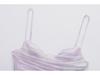 2024 Summer Lavender Pleated Tulle Slim Suspender Dress