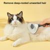 Zelfreinigende Kattenverzorgingskam Roestvrijstalen Tanden Hond Ontklittingskam met Antislip Handvat Verharingsborstel voor Huisdieren met Lang Kort Haar