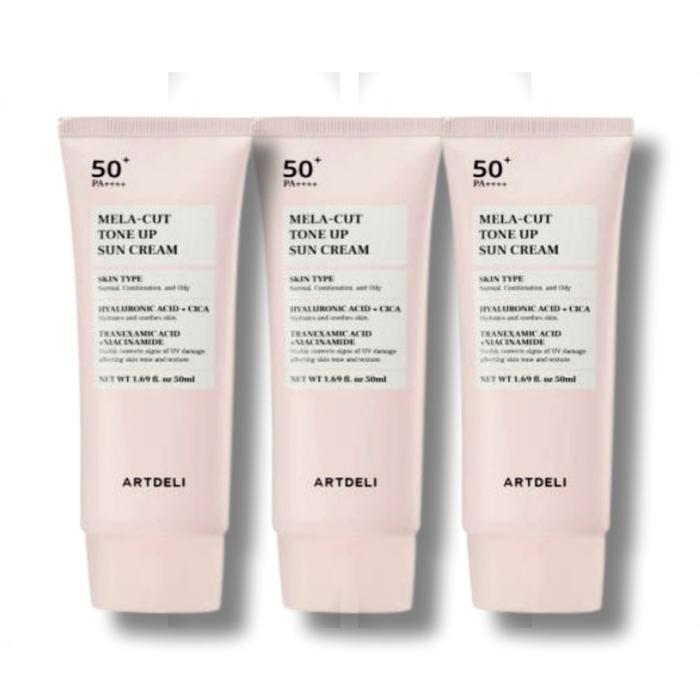 ARTDELI Melacut Sunscreen Tone-Up Sunscreen 50ml x 3 (33378406)