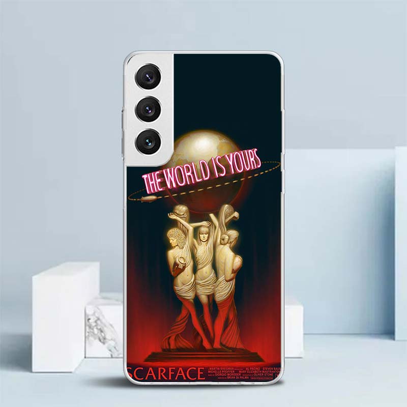 Scarface 1983 Film Al Pacino Movie Soft Cover for Samsung Galaxy S25 Edge S26 S24 S23 Ultra Phone Case S22 S21 Plus S20 FE Print