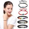 6/9 Pcs for Evil Eye String Bracelets Hamsa Hand Hand-Woven Bracelet Adjustable Red/Black Rope Cord Thread Braided Brace