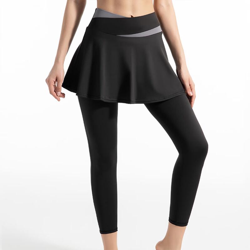 Notting Show Color-block Faux Two-Piece Yoga Skort